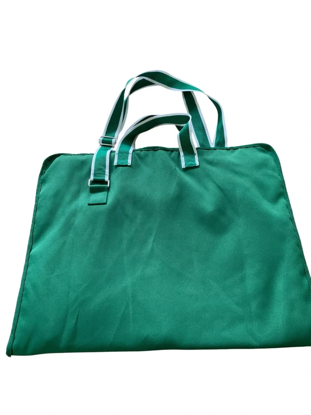 Lacoste Parfums Green Folding Garment Bag Weekender Travel Suitcase Unisex NWOT